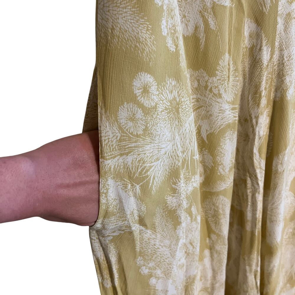 Vince Wheat Twist Knot Drape Summer Maxi Dress Balm Beige Small - Picture 4 of 9